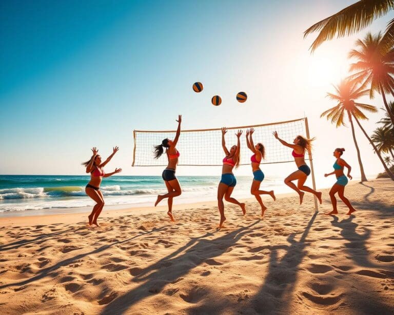 Beachvolleyball: Sand, Sonne und gesunde Fitness