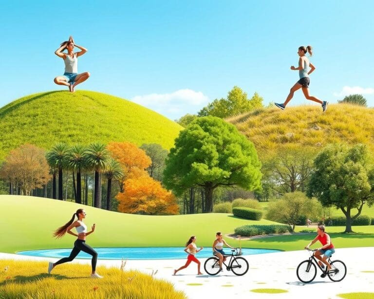 Sportliche Aktivitäten für ein stressfreies Leben
