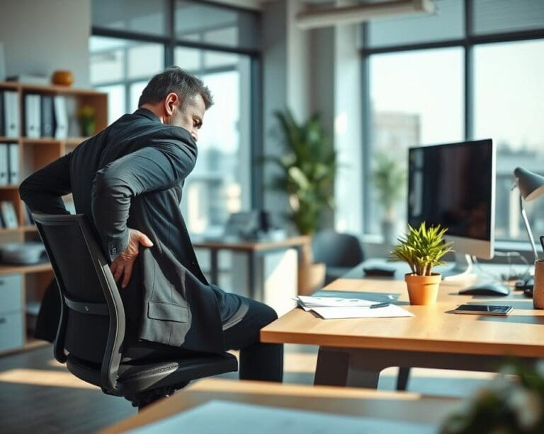 Wodurch entstehen Rückenschmerzen im Büro?