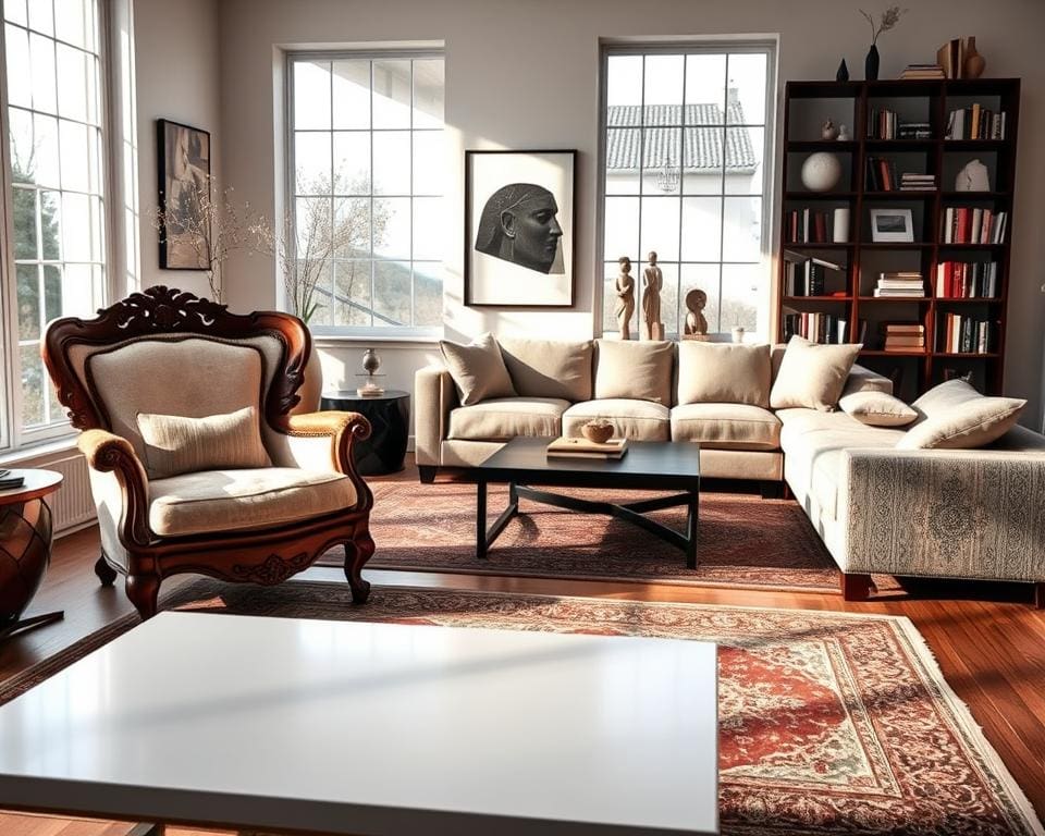 Wie kombiniert man moderne und klassische Möbel?
