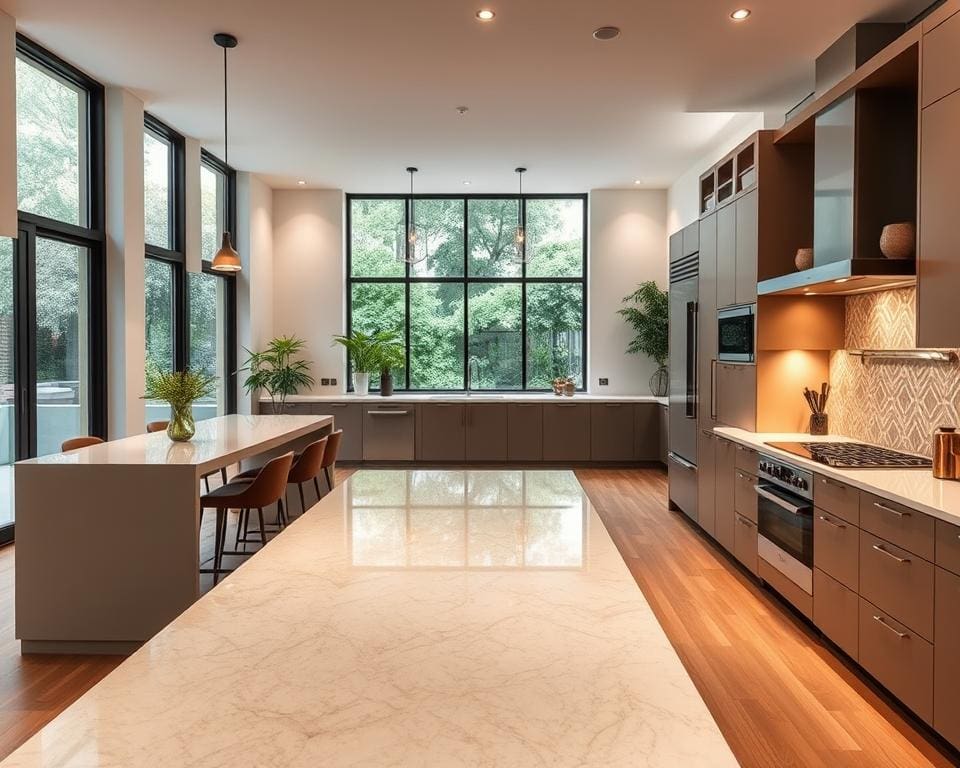 Wie richtet man eine offene Küche ein?