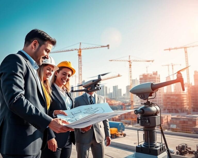 Wie unterstützen technische Lösungen Bauunternehmen?