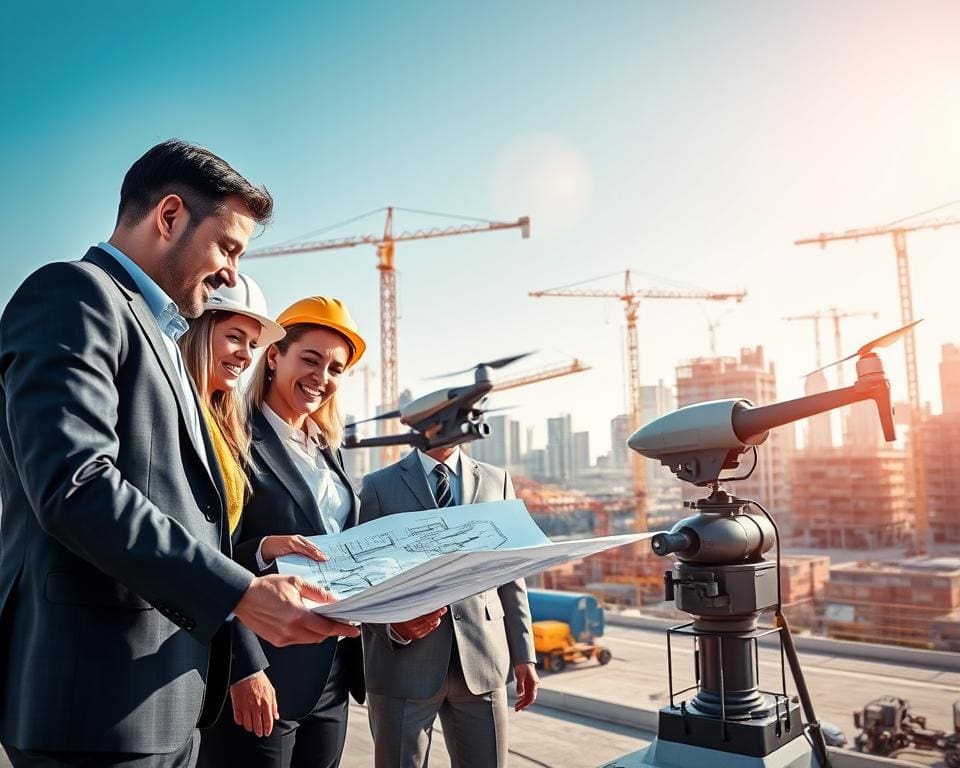 Wie unterstützen technische Lösungen Bauunternehmen?