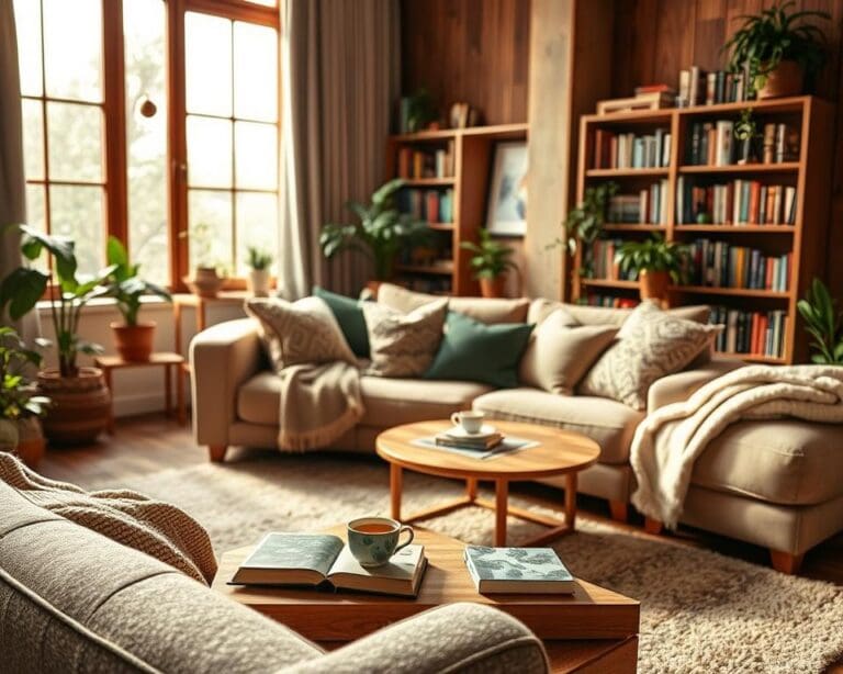 Wie richtet man ein Wohnzimmer gemütlich ein?