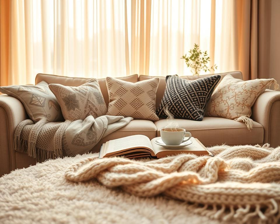 Wie schafft man Gemütlichkeit mit Textilien?