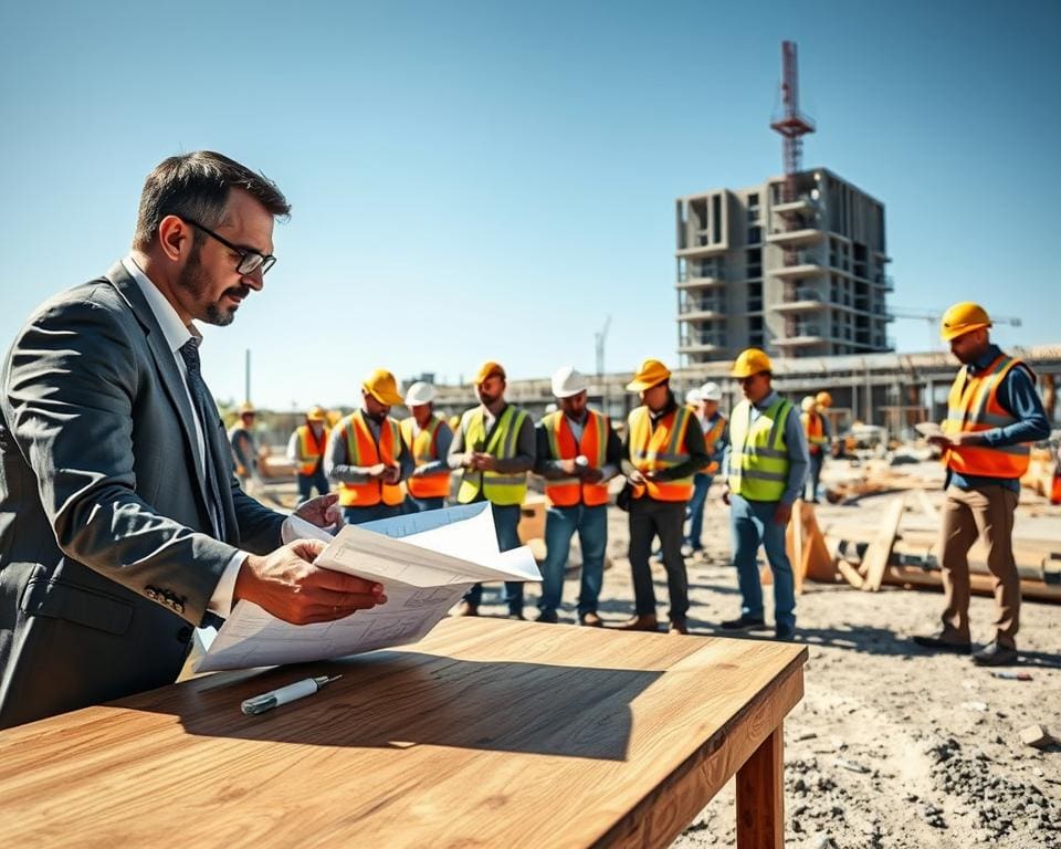 Was leistet ein Bauleiter auf Baustellen?