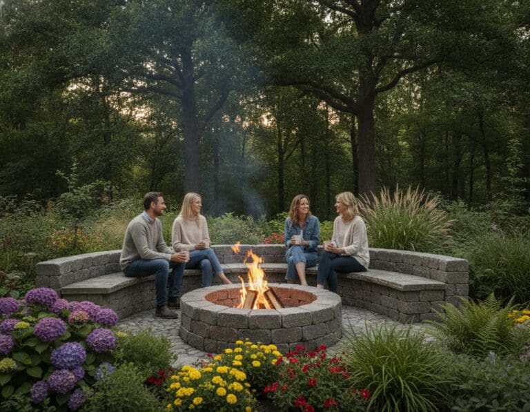 Feuerstelle im Garten
