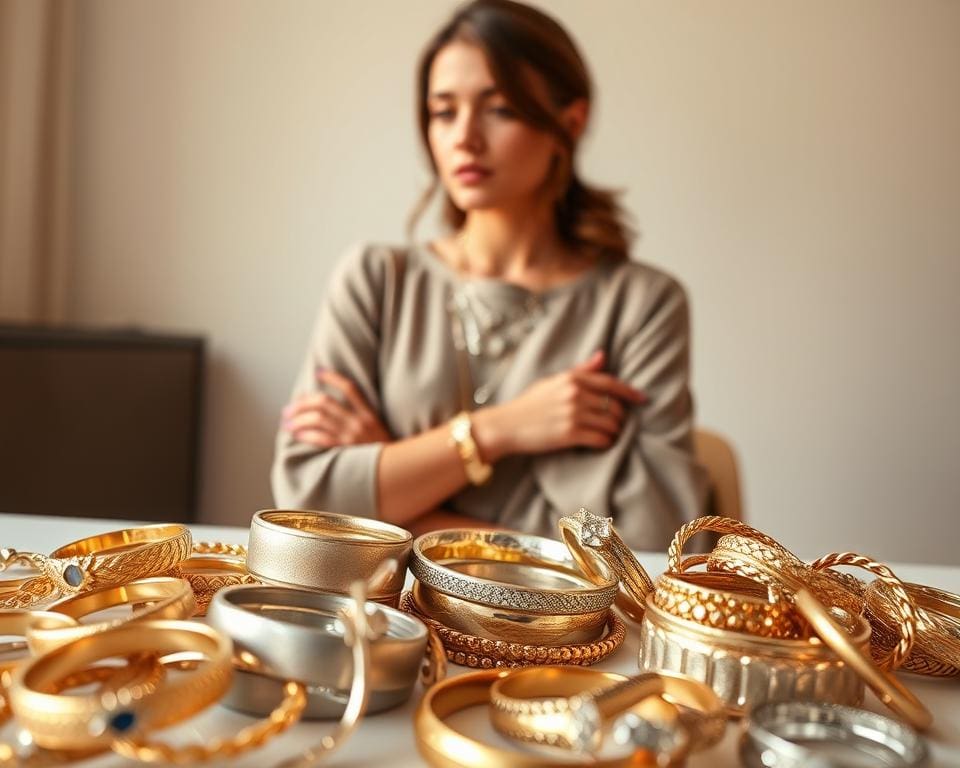 Gold und Silberschmuck